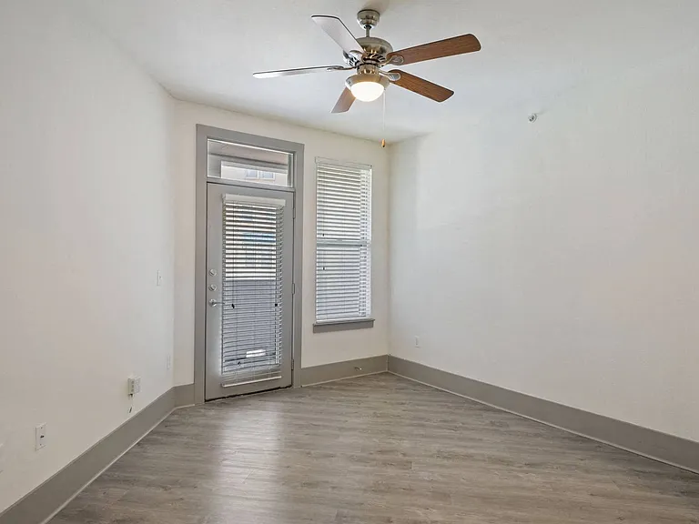 Ceiling fans in newly renovated apartments