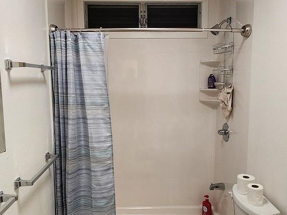Newly renovated walk-in shower