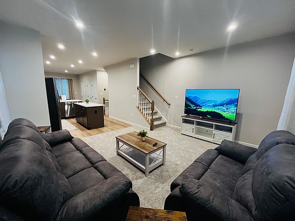Living Space & Attached Half Bathroom -