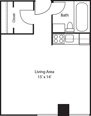 Floor plan Studios