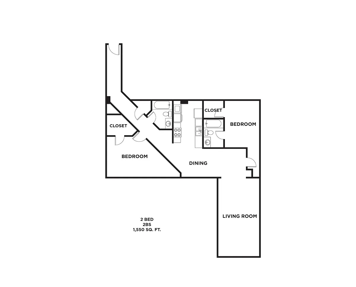 Floor plan 2BS