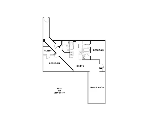 Floor plan 2BS