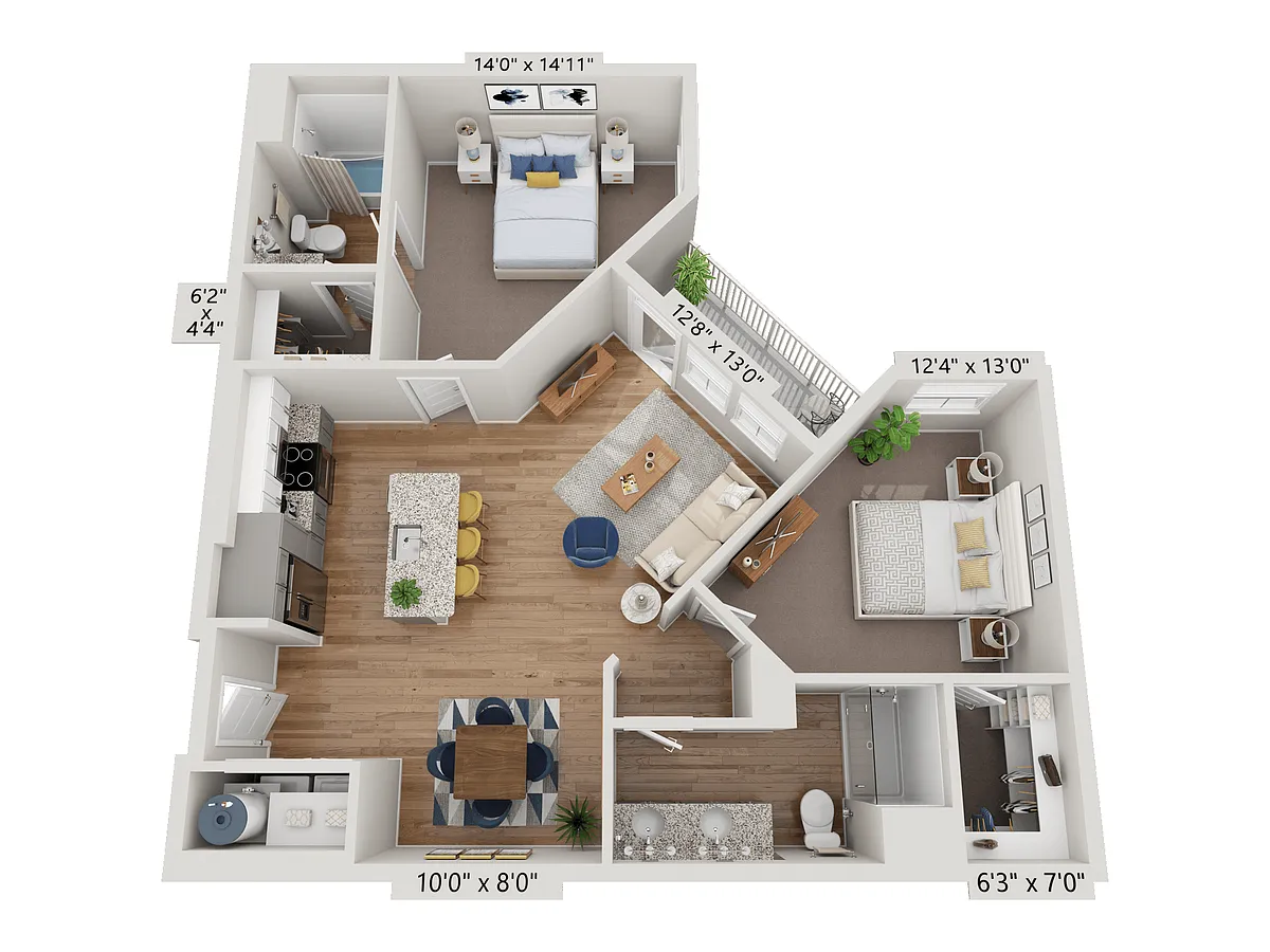 Floor plan B3 - Garnet