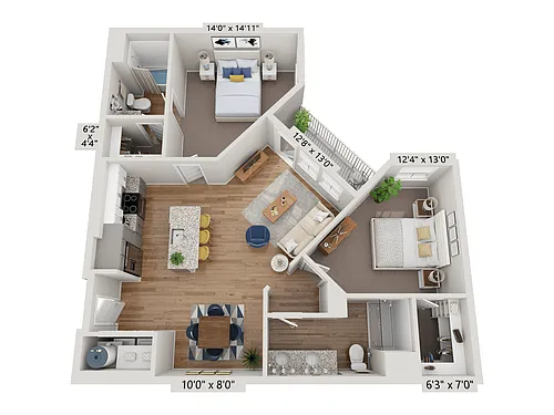Floor plan B3 - Garnet