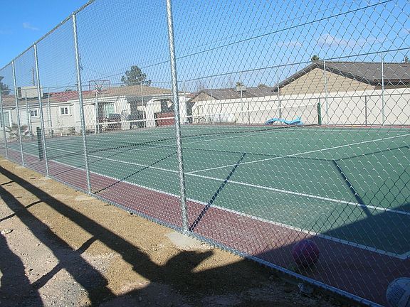 Lighted Tennis, Basketball Courts
