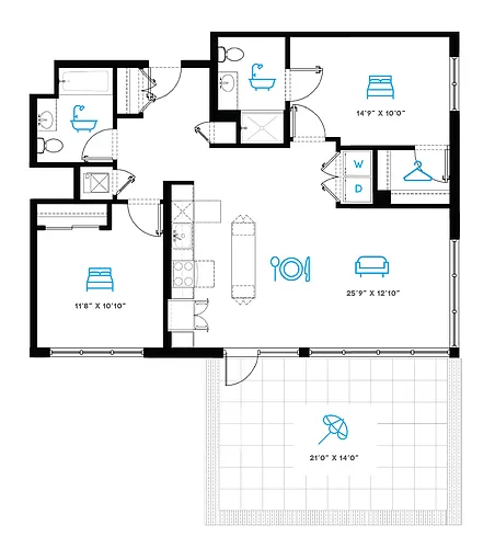 Floor plan 2A