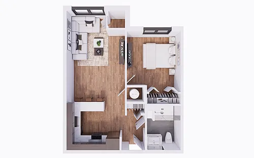 Floor plan One Bedroom