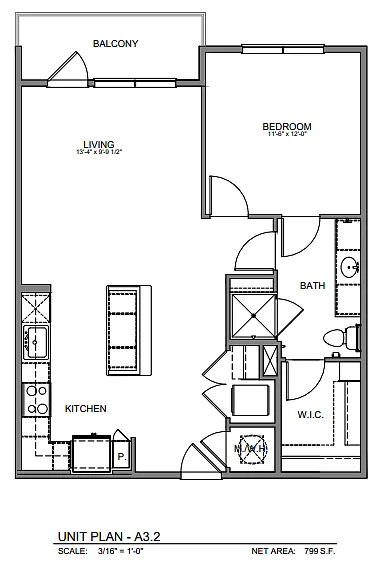 Floor plan A3A