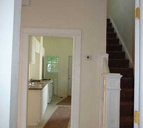 Stair landing- view from exit of foyer