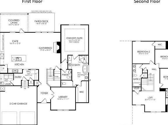 Home Design Layout with Included Structural Options