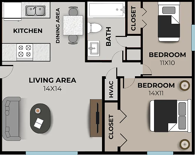 Seminole North - 2 Bed, 1 Bath Seminole North - 2 Bed, 1 Bath