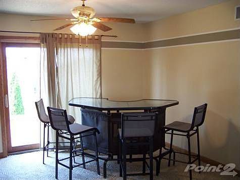 Open dining/living/kitchen.