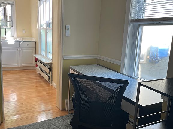 Bedroom facing the kitchen
