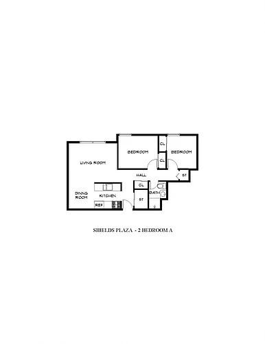 Floor plan Two Bedroom A