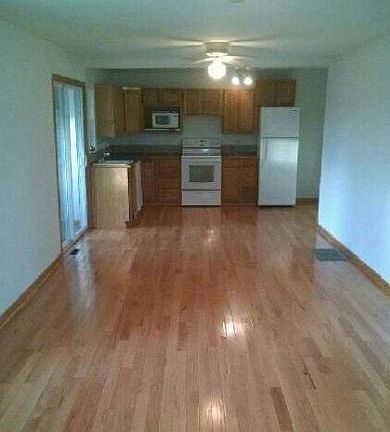 Living room and kitchen