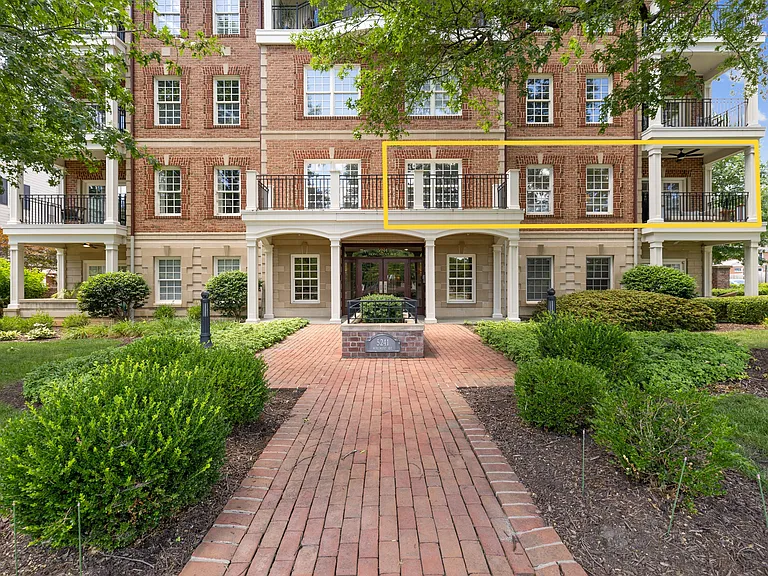 Outside view of condo on second floor