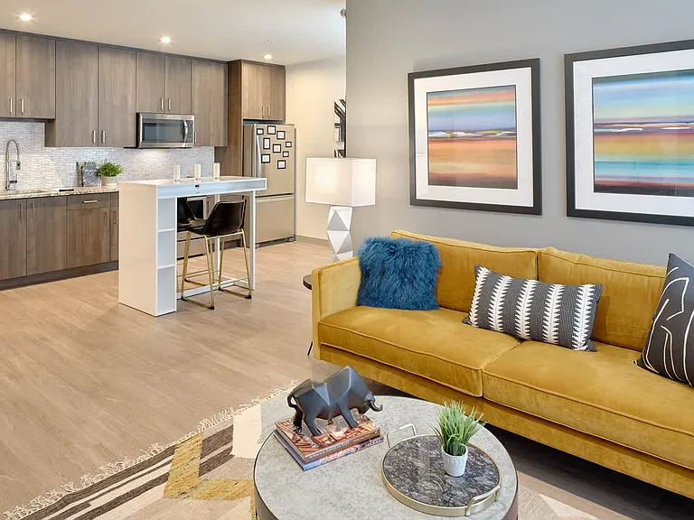Living Room with Hard Surface Flooring
