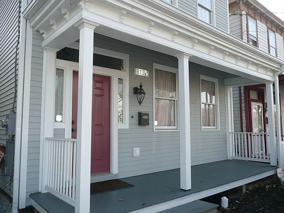 Full Front Sitting Porch w/ New Front Door with 1/2 Side Light Windows