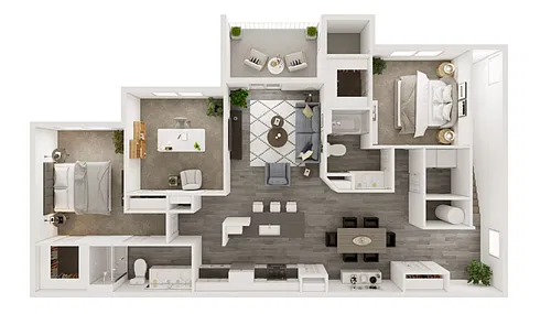 Floor plan D5 - Elevated