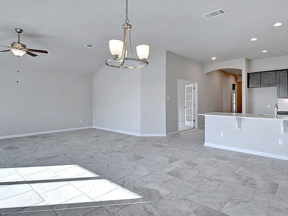 Kitchen, Dining, and Living Area