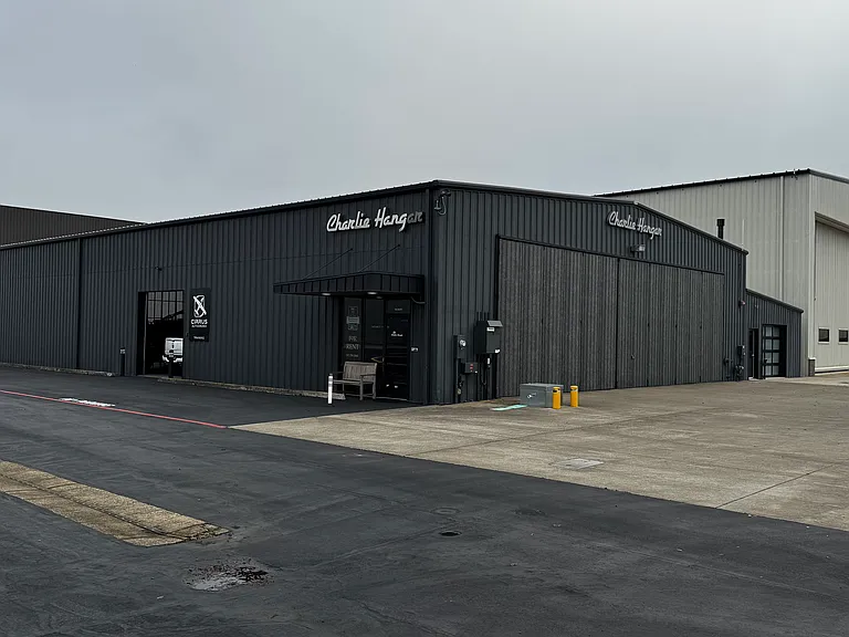 Exterior of the Charlie Hangar
