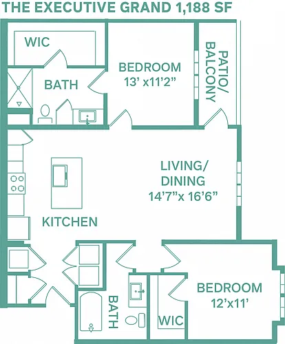Floor plan Executive Grand (Classic B2A)