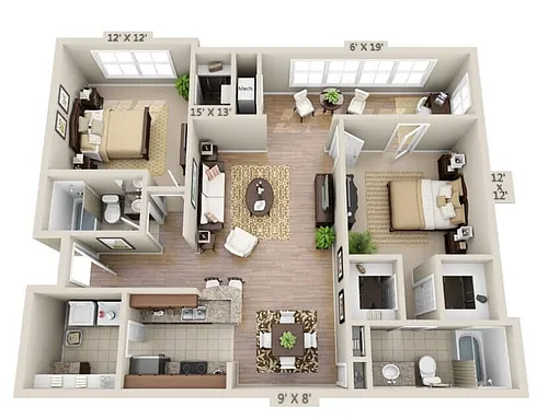 Floor plan The Chestnut