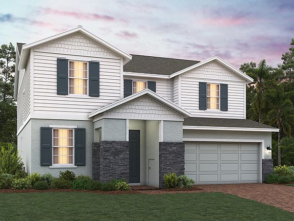Lopez elevation 3 shown with optional stone