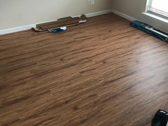 putting in new flooring