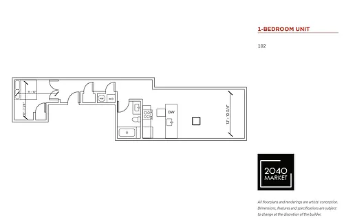 Floor plan One Bedroom