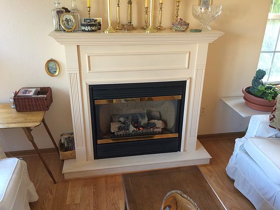 fireplace in living room