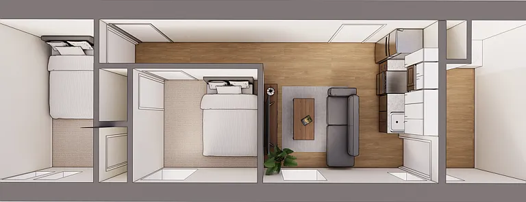 Unit #204, #304, #404