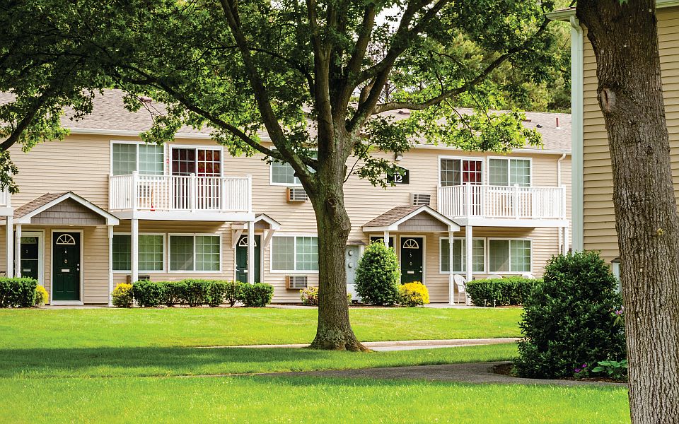 Lush Green Outdoor Spaces at Lakeside Village, East Patchogue