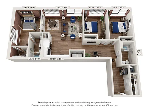Floor plan The Wake Forest