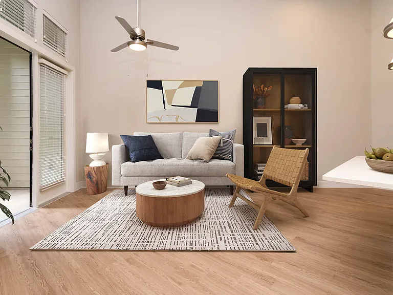 Living Room with Balcony and Hard Surface Flooring