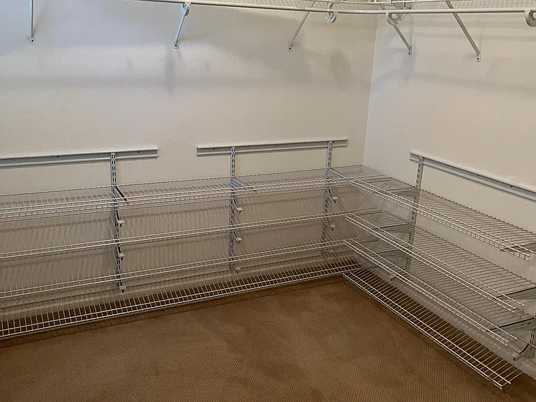 Master walk in closet