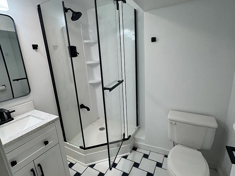 Basement bathroom