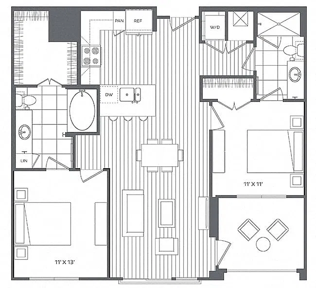 Floor plan 2C