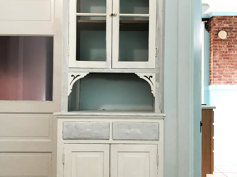 built-in (awaiting another coat of paint)