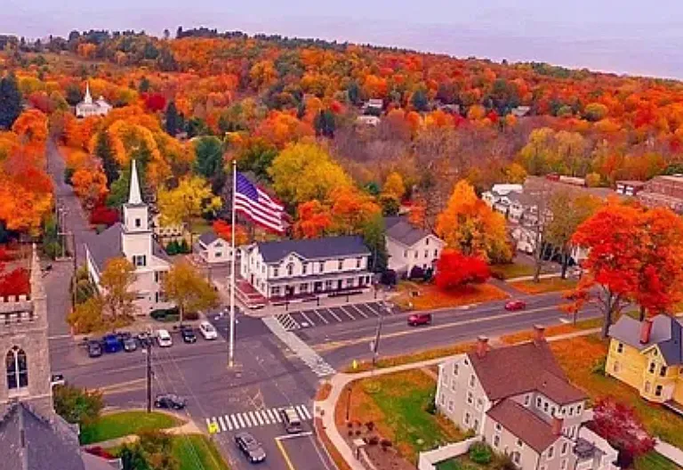 Main Street in autumn