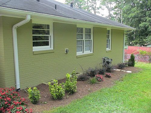Back of home. 4 sides brick. 
