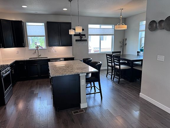 Kitchen and dining area