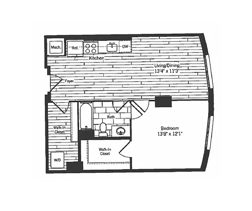 Floor plan Hepburn3A