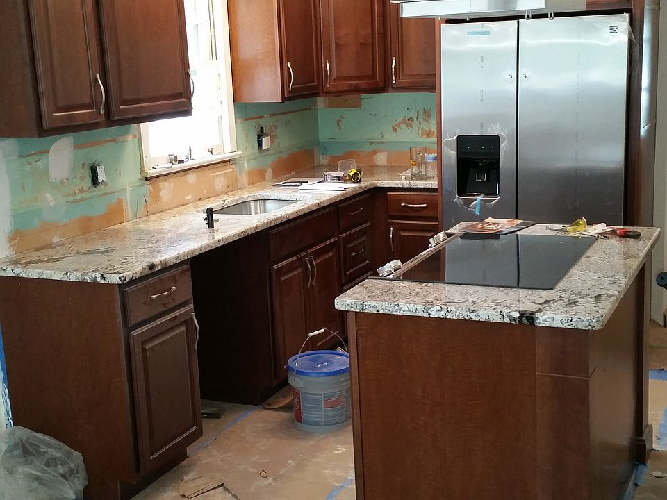 Kitchen under construction