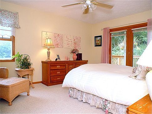 Master Bedroom has Doorwall to Deck