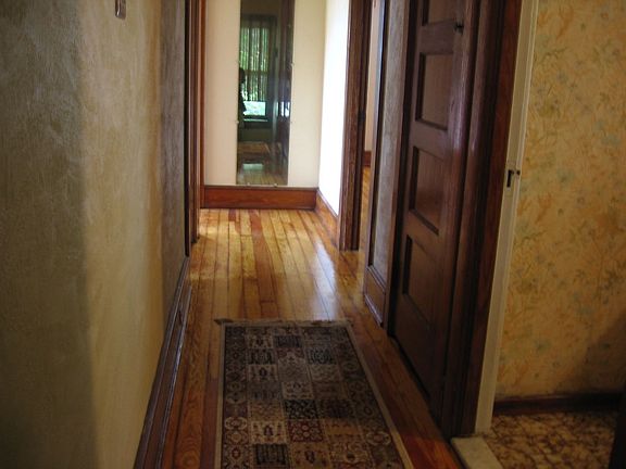 upstairs hard wood cedar floors refinished