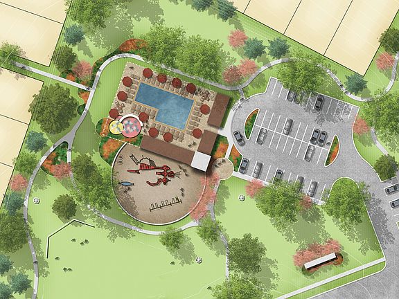 Rendering of the Future Amenity Center subject to change