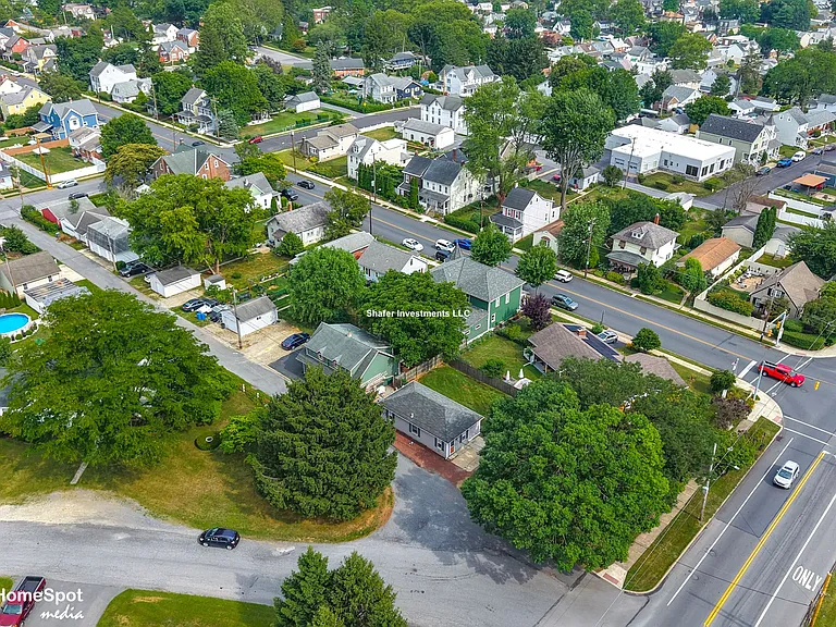 Aerial view of the property