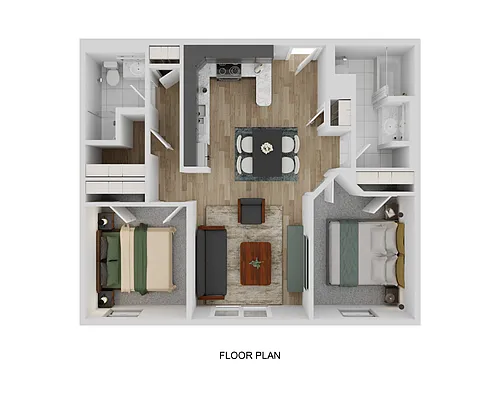 Floor plan 2 Bedroom