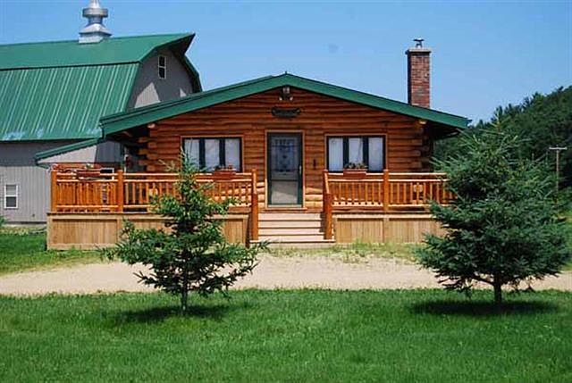 Full log cabin home.
